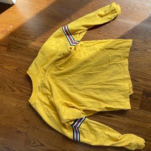 Yellow long sleeve urban outfitters tshirt